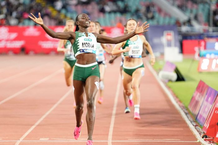 Mary Moraa wins the 2023 Rabat Diamond League