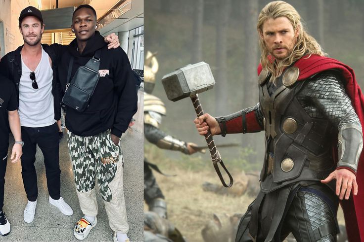 Israel Adesanya teams up with Thor God of Thunder