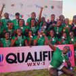 Kenya Lionesses celebrate second place at the Rugby Africa Women's Cup.