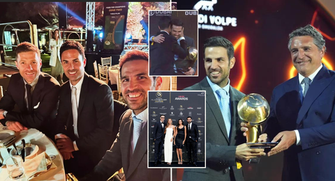 Globe Soccer Awards: Arteta, Alonso, Fabregas honoured with WAGs in attendance