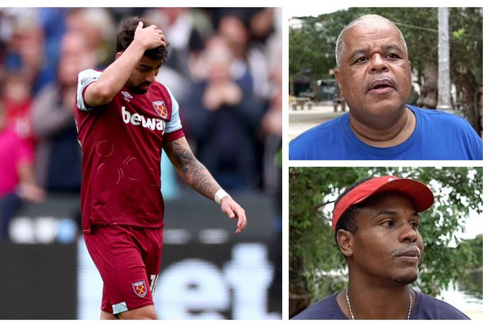 Lucas Paqueta supported by friends