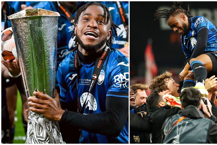 Atalanta's Europa League icon Ademola Lookman.