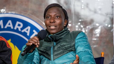 Catherine Ndereba shares key message with Olympic debutants