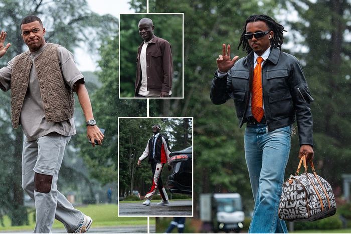 Euro 2024: Kante, Mbappe lead France stars fashion display as they arrive camp (Photos)