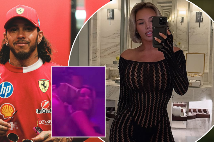 Lewis Hamilton parties hard in Monaco with Russian model linked to BANNED Chelsea star