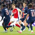 PSG vs Arsenal in UCL action