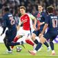 PSG vs Arsenal in UCL action