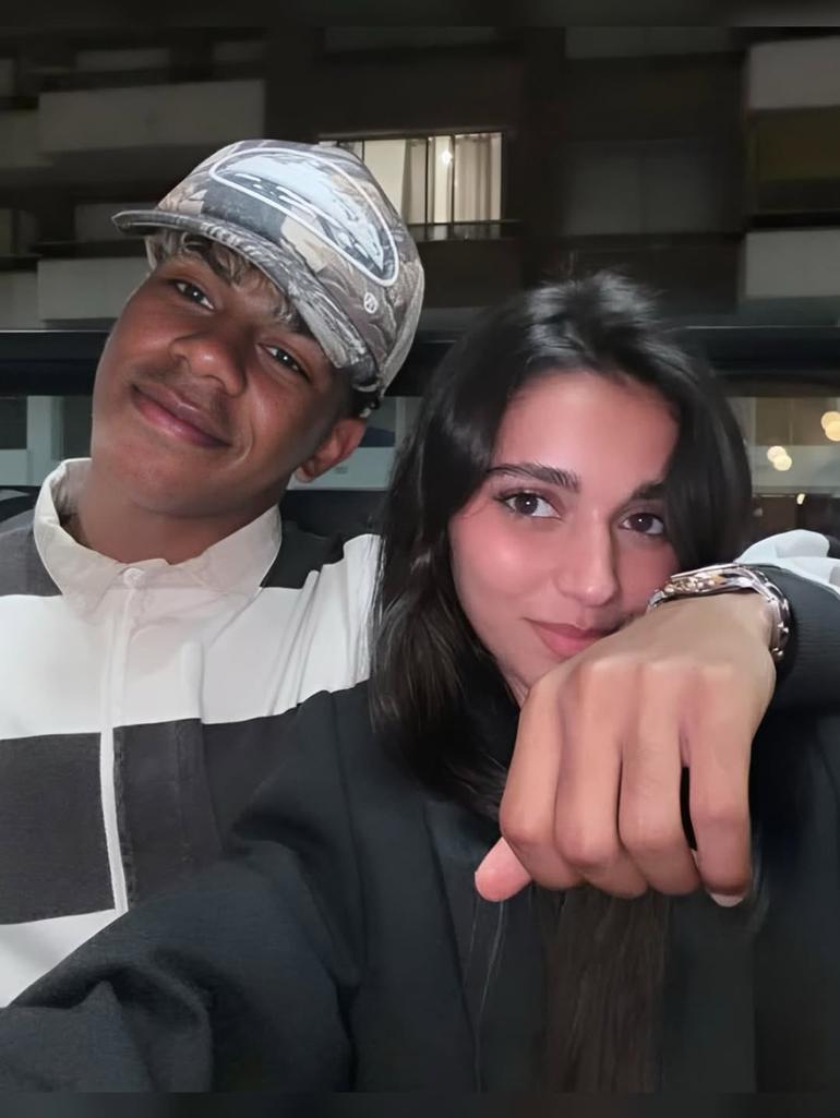 Lamine Yamal and his girlfriend Ines Gracia