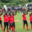 Marafiki FC players during an FKF Division Two match.