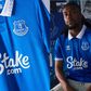 Super Eagles of Nigeria midfielder Alex Iwobi helped model the new Everton home jersey.