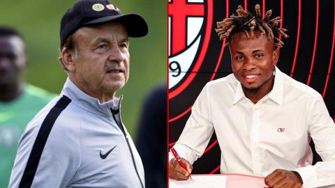 Ex-Super Eagles coach warns AC Milan about Samuel Chukwueze