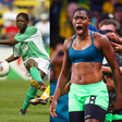 Super Falcons legends Perpetua Nkwocha, Asisat Oshoala and Mercy Akide