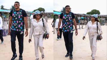 Giannis Antetokounmpo: NBA superstar celebrates Nigerian return with mum