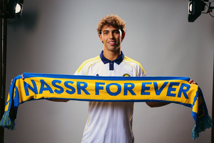 Joao Felix joins from Chelsea, pledging forever to Al-Nassr with contract to 2027.
