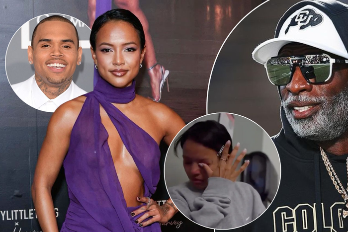 Deion Sanders and Karreuche Tran: Chris Brown's ex-girlfriend sparks dating rumours with 57-year-old NFL legend after shedding 'hot' tears during his cancer surgery