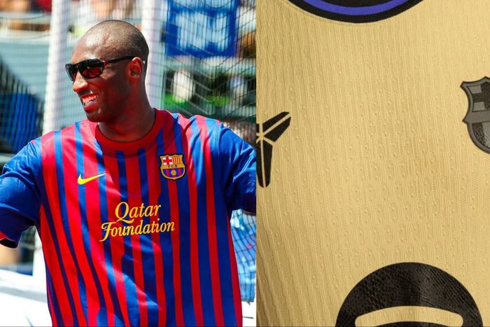 The late Kobe Bryant takes center stage as Barcelona unveils its away kit.