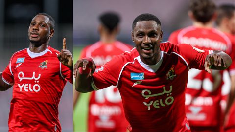 Watch Odion Ighalo score fast goal for Al-Wehda against Al-Orobah