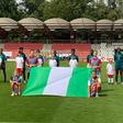 Falconets during the game. (Photo Credit: 
Dr. Victor Ademola/X)