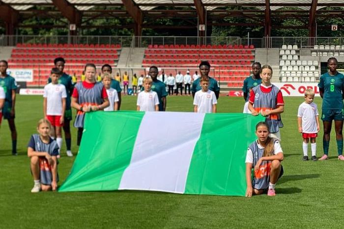 Falconets during the game. (Photo Credit: 
Dr. Victor Ademola/X)