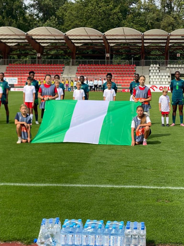Falconets during the game. (Photo Credit: 
Dr. Victor Ademola/X)
