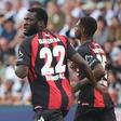 Victor Boniface was subbed on for the last five minutes.