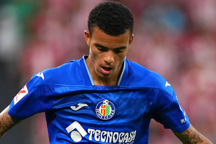 Getafe striker Mason Greenwood in action against Athletic Bilbao || Image credit: GOAL