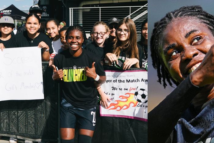 Super Falcons star Gift Monday scores the fastest hat trick in NWSL history as the Washington Spirit defeats the Houston Dash 4-0 in the NWSL.