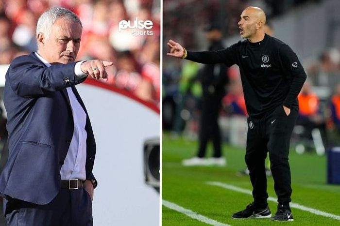Jose Mourinho and Enzo mAresca for Chelsea vs Benfica || Image credit: Imago