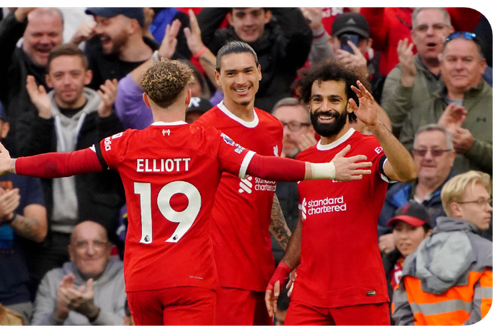 Liverpool with a comfortable victory against Nottingham Forest