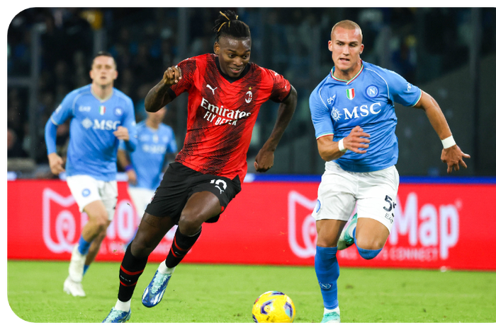 Napoli with a comeback against AC Milan