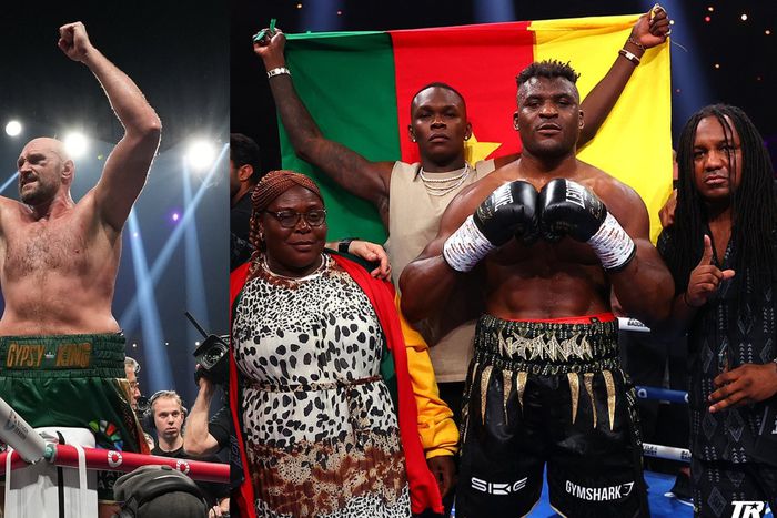 UFC fighter Francis Ngannou was defeated by WBC heavyweight champion Tyson Fury in Saudi Arabia. X/Top Rank Boxing