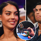 Ronaldo and Georgina Rodriguez attend Tyson Fury vs Francis Ngannou