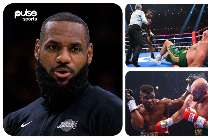 Lebron James reacts to Francis Ngannou's defeat to Tyson Fury