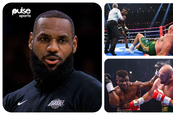Lebron James reacts to Francis Ngannou's defeat to Tyson Fury