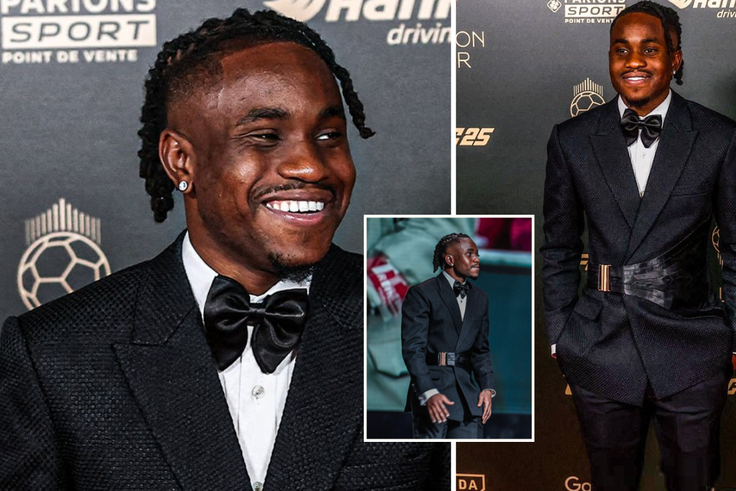Ademola Lookman steals headlines as best dressed at Ballon d’Or as Super Eagles star makes history