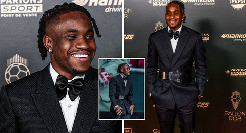 Ademola Lookman steals headlines as best dressed at Ballon d’Or as Super Eagles star makes history