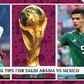Betting tips and odds for Saudi Arabia vs Mexico