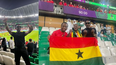 'Na me bring good luck'- Nigerian singer Mr Eazi goes crazy for Ghana in Qatar [Video]