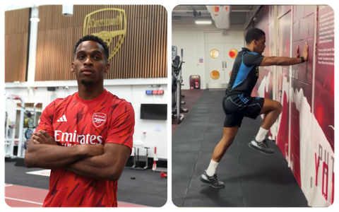 Arsenal star Jurrien Timber shares positive injury update as he begins recovery process