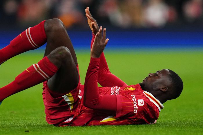 Ibrahima Konate on the turf against Real Madrid |  Imago