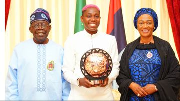 Asisat Oshoala: President Tinubu celebrates Super Falcons CAF Award