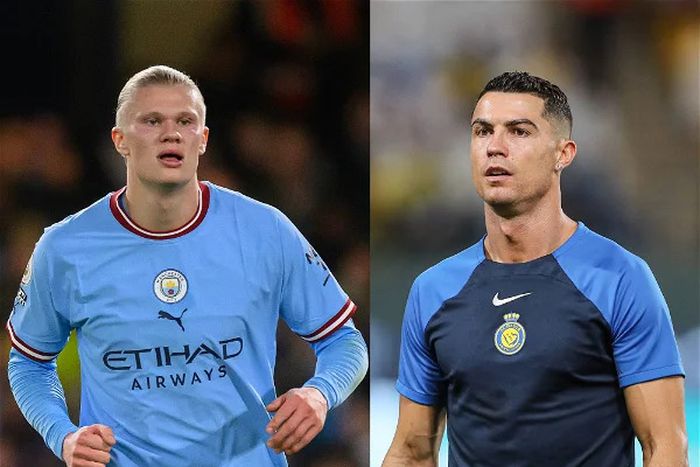 Erling Haaland and Cristiano Ronaldo || Getty Images
