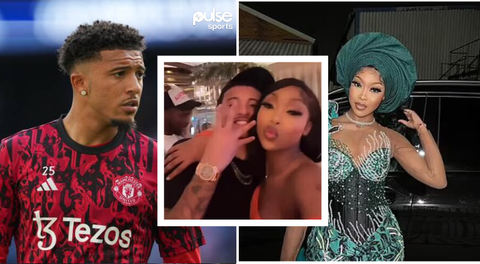 Manchester United Outcast Jadon Sancho in off-field escapades with Mayorkun’s ex-girlfriend Cocainna