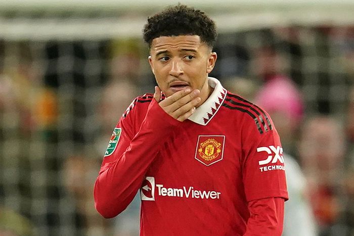 Manchester United attacker Jadon Sancho || Image credit Getty