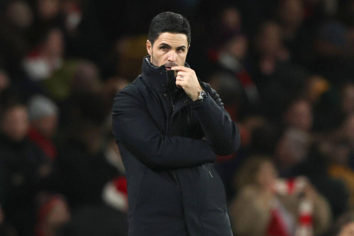 Mikel Arteta looking puzzled during Arsenal vs West Ham || Image credit: Imago