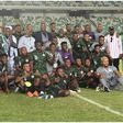 The victorious Super Eagles team after the match against Ghana.