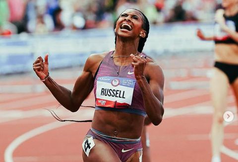 'I want to be that person for them' - Olympic champion Masai Russell reveals ultimate target