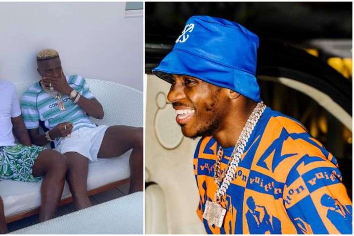 Odion Ighalo leads others to celebrate Victor Osimhen's birthday.