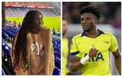 Super Falcons forward Rinsola sparks romance rumour with Ghana star as she watches him against Crystal Palace