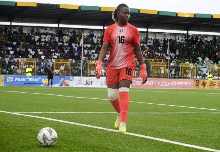 Super Falcons star goalkeeper Chiamaka Nnadozie || Imago